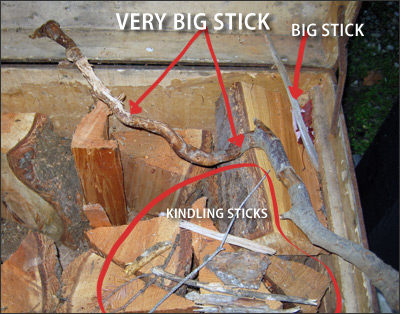 Fritzi's stick collection